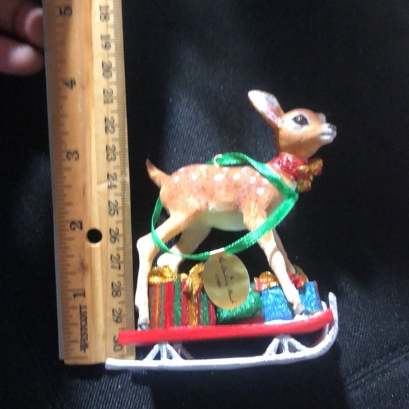 Vintage Danbury Mint-The Baby Animal ornament -Fawn - Picture 10 of 12